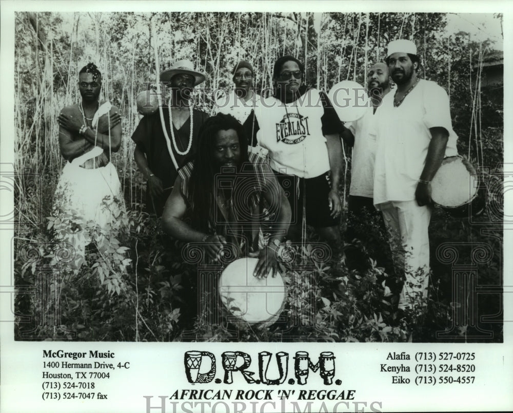 1993 Members of the Musical Group &quot;D.R.U.M.&quot; - Historic Images