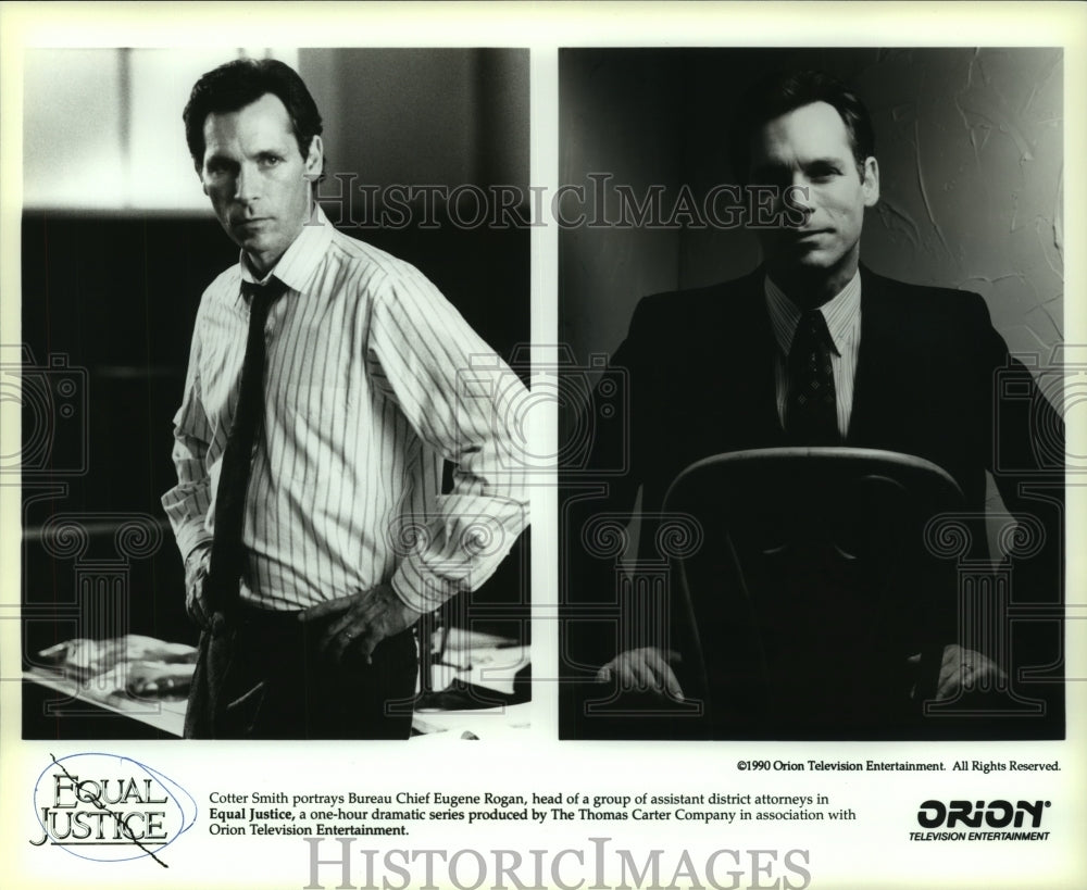 1990 Press Photo Actor Cotter Smith in &quot;Equal Justice&quot; - nop24211 - Historic Images