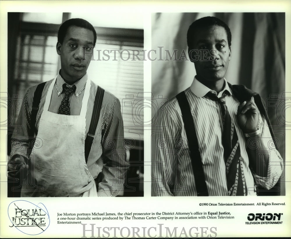 1990 Actor Joe Morton As Michael James In "Equal Justice" TV Show - Historic Images