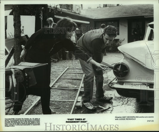 1982 "Fast Times at Ridgemont High" Director Works with Actor - Historic Images