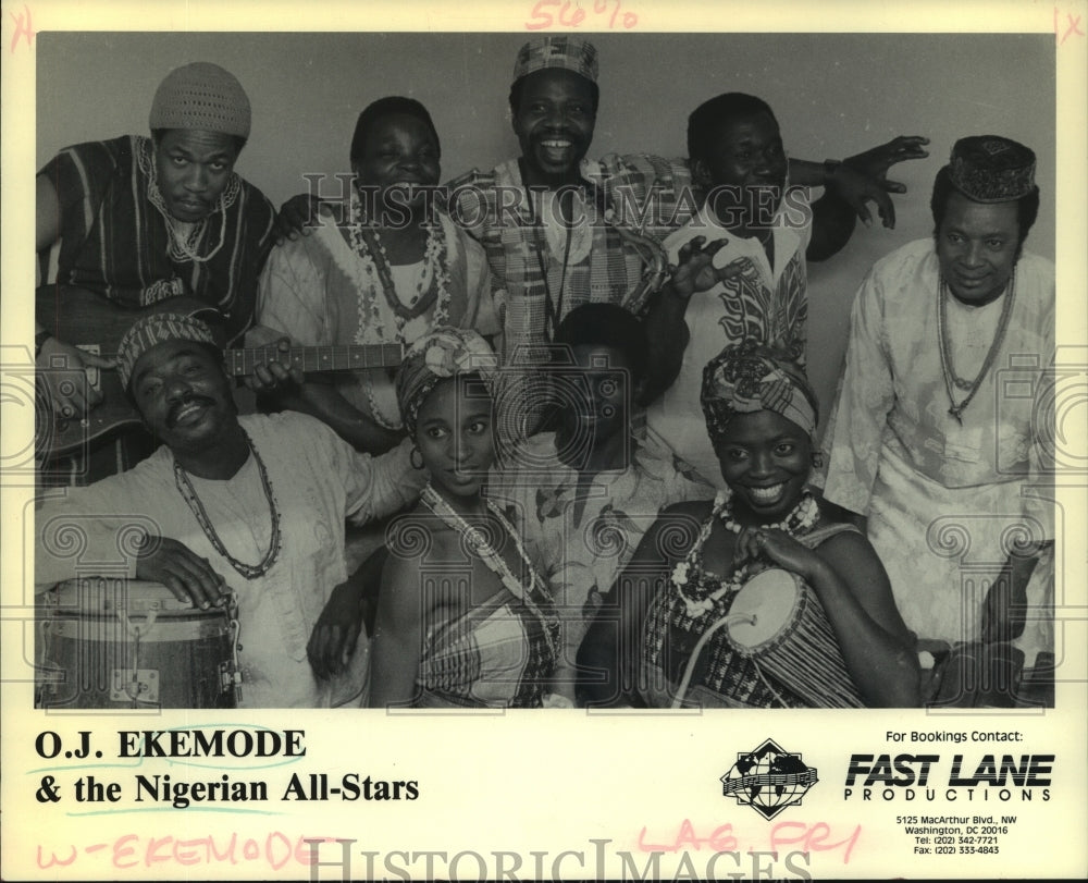 1992 Afro-Soul Band O.J. Ekemode &amp; the Nigerian All-Stars - Historic Images