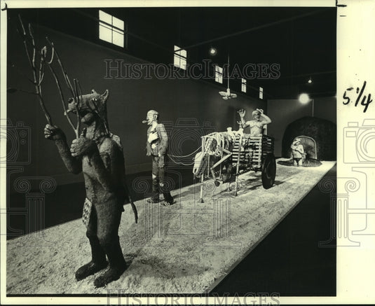 1984 Press Photo Artist Martin Delabano's "The Rites of Passage," New Orleans-Historic Images