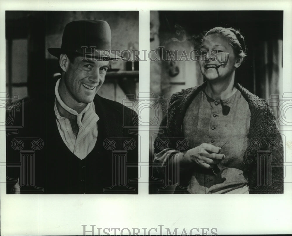 Actors Frank Converse, Estelle Parsons in &quot;Guests of the Nation&quot; - Historic Images