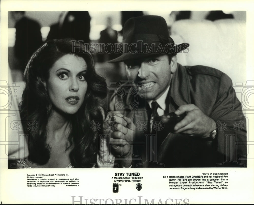 1992 Pam Dawber and John Ritter, "Stay Tuned" - Historic Images