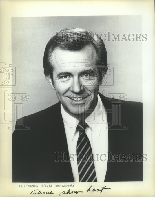 1983 Press Photo Bob Eubanks, Game Show Host - nop24528 - Historic Images