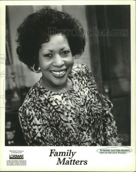 1991 Press Photo Jo Marie Payton-France, "Family Matters" - nop24567 - Historic Images