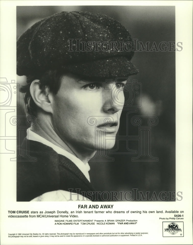 1992 Press Photo Tom Cruise stars as Joseph Donelly, &quot;Far and Away&quot; - nop24606 - Historic Images