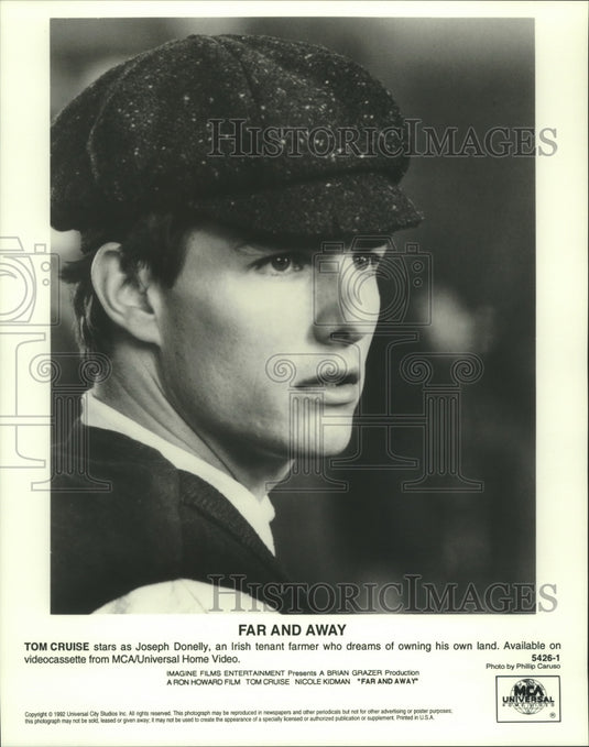 1992 Press Photo Tom Cruise stars as Joseph Donelly, "Far and Away" - nop24606 - Historic Images