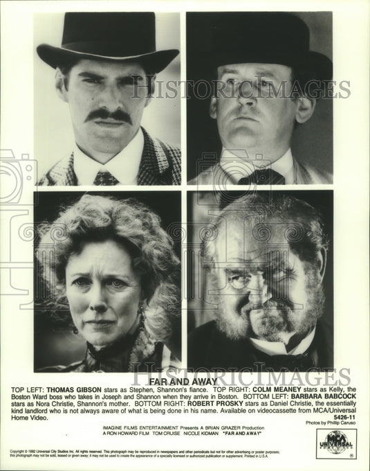 1992 Press Photo Thomas Gibson and co-stars, "Far and Away" - nop24609 - Historic Images