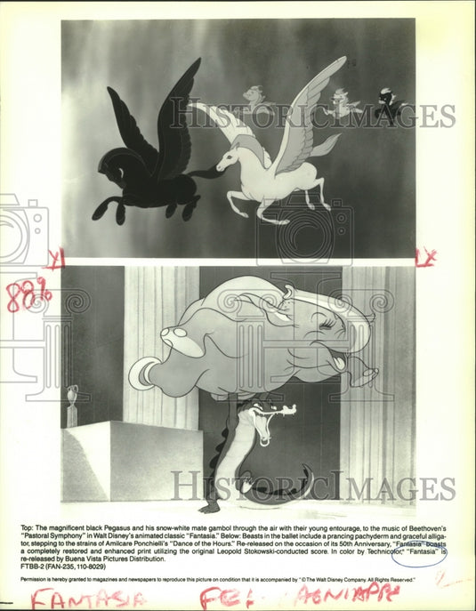 1990 Scenes from Walt Disney's "Fantasia" - Historic Images