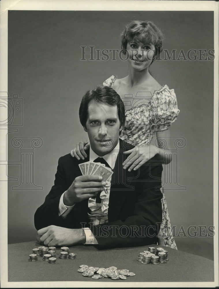 1979 Press Photo Charles Frank and Susan Blanchard, &quot;Young Maverick&quot; - Historic Images