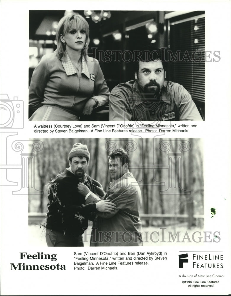 1996 Press Photo Vincent D&#39;Onofrio and co-stars, &quot;Feeling Minnesota&quot; - nop25311 - Historic Images