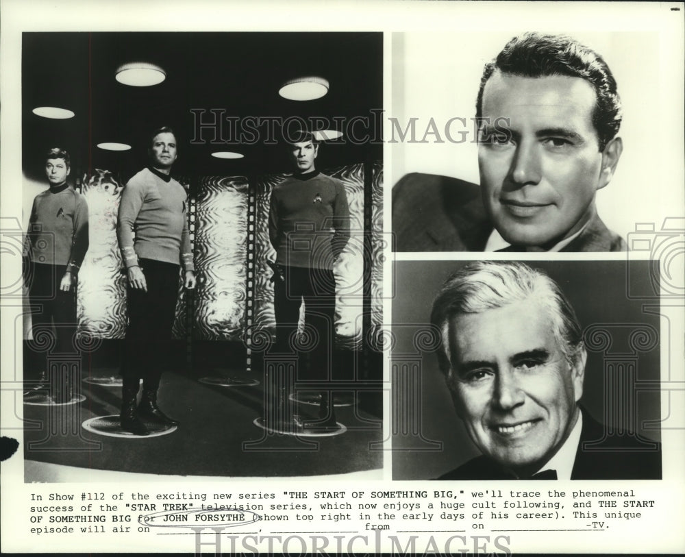 1985 Press Photo John Forsythe, &quot;The Start of Something Big&quot; - nop25463-Historic Images