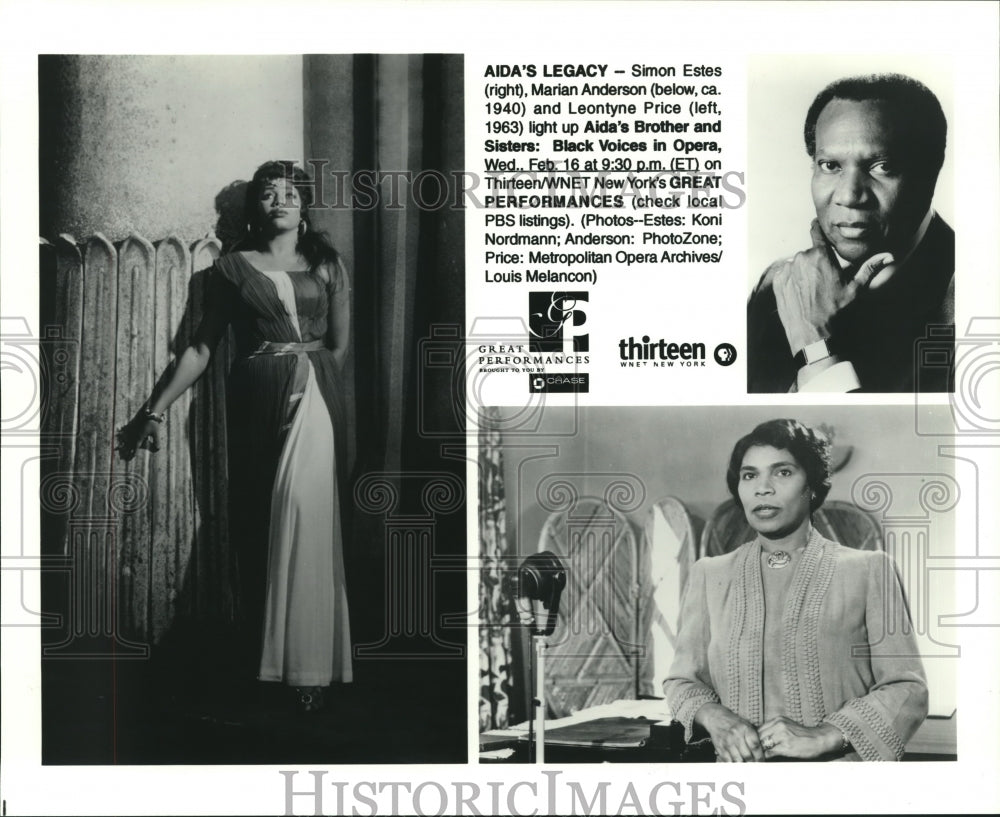 2000 Press Photo Singers of Aida&#39;s Brother &amp; Sisters: Black Voices in Opera-Historic Images