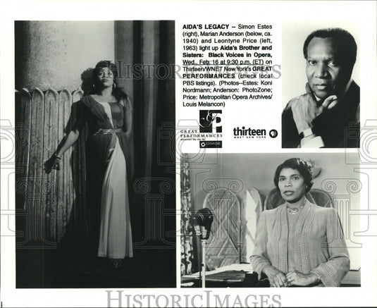 2000 Press Photo Singers of Aida's Brother & Sisters: Black Voices in Opera-Historic Images