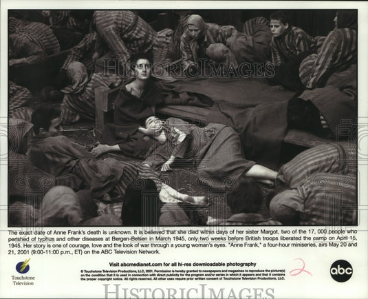 2001 Press Photo The death of Anne Frank "Anne Frank" - nop25822- Historic Images