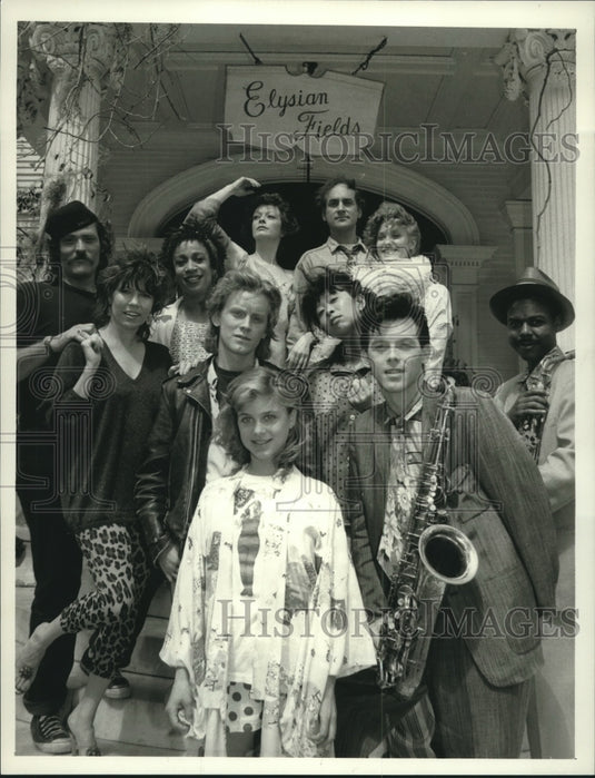1989 Press Photo Cast of "Elysian Fields" - nop26049 - Historic Images