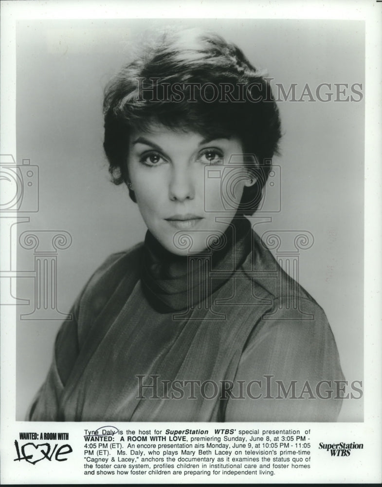 1986 Press Photo Tyne Daly, "Wanted: A Room With Love" - nop26063 - Historic Images