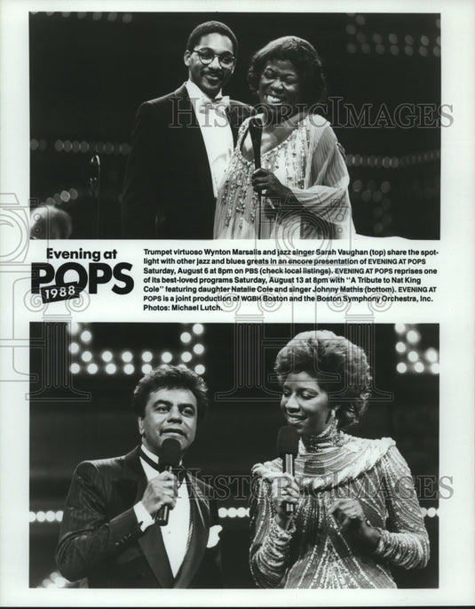 1989 Press Photos of "Evening at Pops" Stars in Two Shows - nop26101 - Historic Images