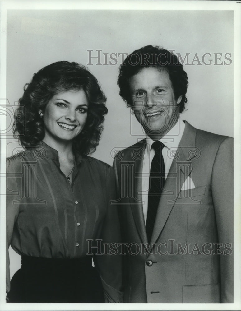 1983 Press Photo &quot;Entertainment This Week&quot; Co-Hosts Dixie Whatley, Steve Edwards - Historic Images