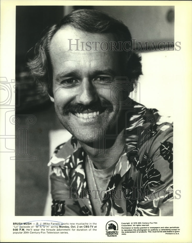 1978 Press Photo Actor Mike Farrell in &quot;M*A*S*H*&quot; - nop26841-Historic Images