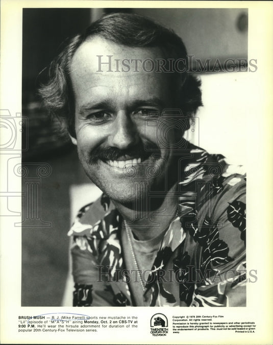 1978 Press Photo Actor Mike Farrell in "M*A*S*H*" - nop26841-Historic Images