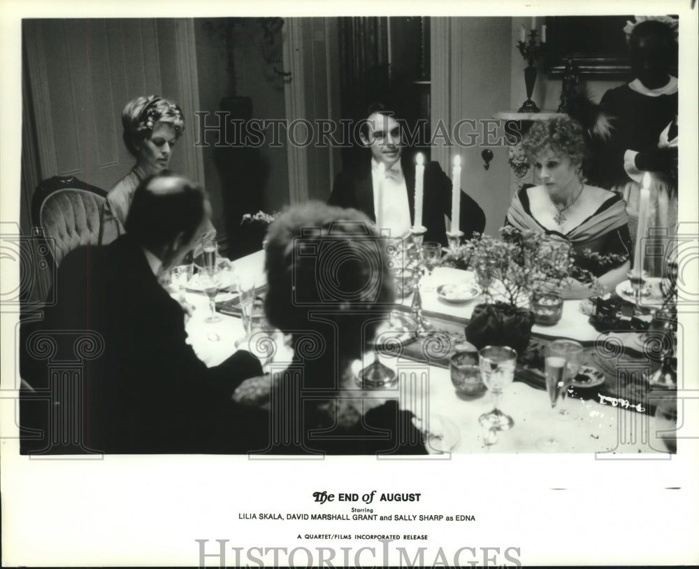 Press Photo Cast Members of &quot;The End of August&quot; at Dinner - nop26909 - Historic Images