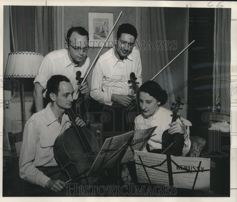 1953 Press Photo The Everett String Quartet - nop27015 - Historic Images