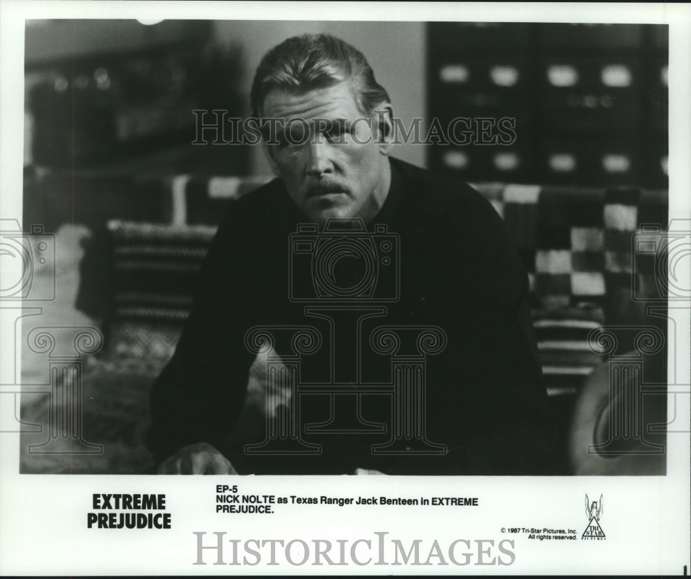 1987 Nick Nolte as Texas Ranger Jack Benteen in Extreme Prejudice - Historic Images