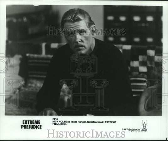 1987 Nick Nolte as Texas Ranger Jack Benteen in Extreme Prejudice - Historic Images