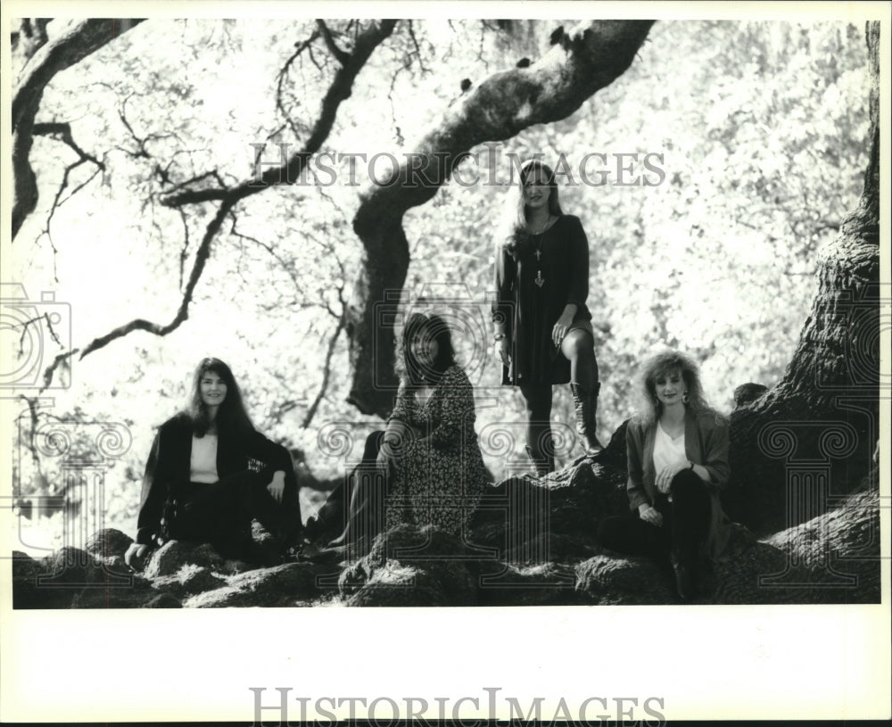 1993 Press Photo Four female members of Evangeline Music Group - nop27074 - Historic Images