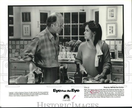 1995 Press Photo Actors Ed Harris, Sally Field in "Eye for an Eye" - nop27125 - Historic Images