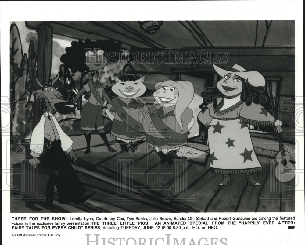 1999 Press Photo The Three Little Pigs: An Animated Special airing on HBO - Historic Images