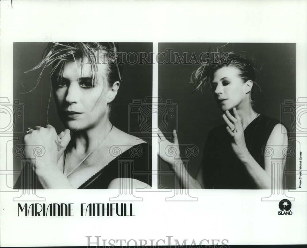 1994 Press Photo Marianne Faithfull, Island Recording Artist - nop27293 - Historic Images