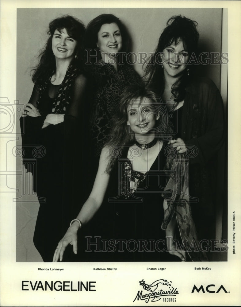 Press Photo Members of the musical group &quot;Evangeline&quot;- MCA Recording Artists-Historic Images