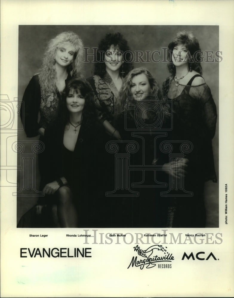 Press Photo Members of the musical group &quot;Evangeline&quot;- MCA Recording Artists-Historic Images