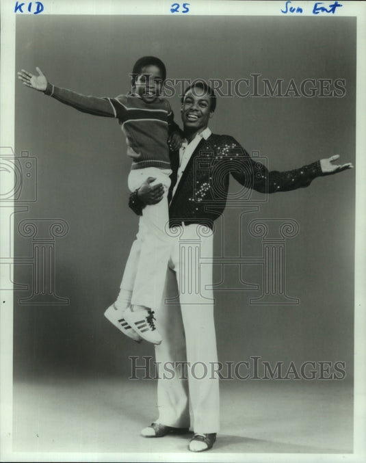 1986 Press Photo Dule Hill and Eugene Fleming "The Tap Dance Kid" - nop27585 - Historic Images