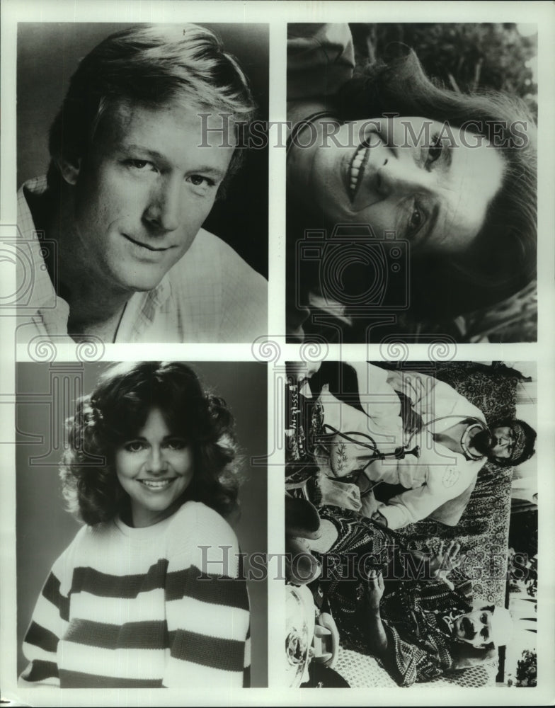 Press Photo Ted Shackelford, Patricia Neal, Sally Field and Other Actors - Historic Images