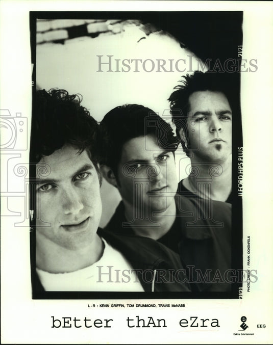 1997 Press Photo Kevin Griffin, Tom Drummond, Travis McNabb of Better than Ezra-Historic Images