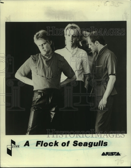 1982 Press Photo Musical Group A Flock of Seagulls - nop27829 - Historic Images