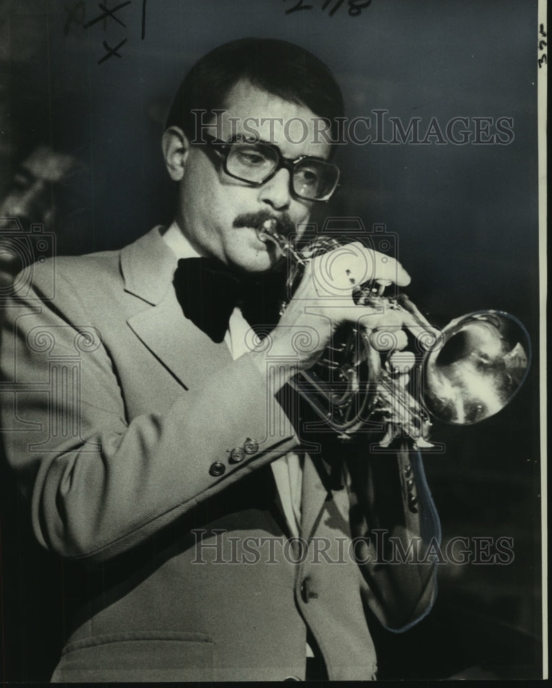 1976 Press Photo Geo Finola, Trumpet Player - nop27981-Historic Images