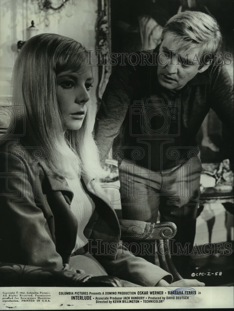 1968 Oskar Werner &amp; Barbara Ferris star in Interlude - Historic Images