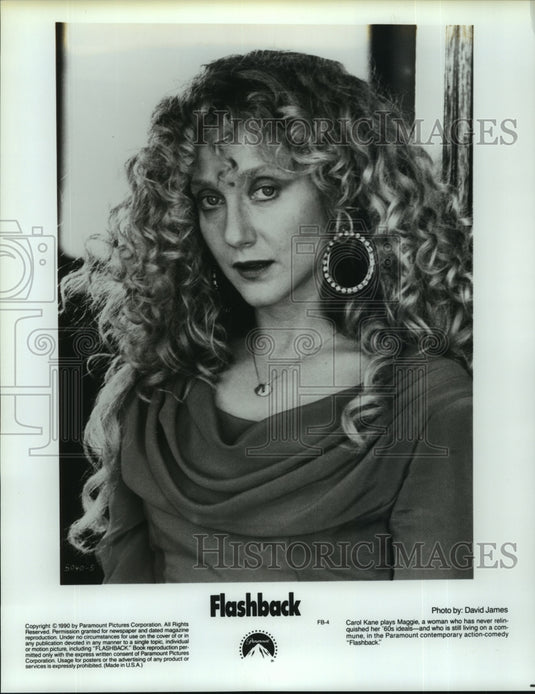 1990 Press Photo Carol Kane, "Flashback" - nop28222 - Historic Images