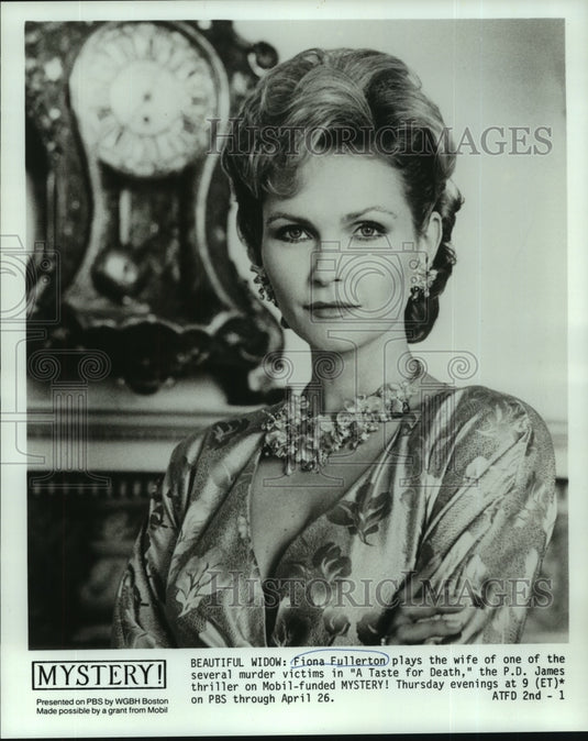 1990 Press Photo Actress Fiona Fullerton in "A Taste for Death" - nop28297 - Historic Images