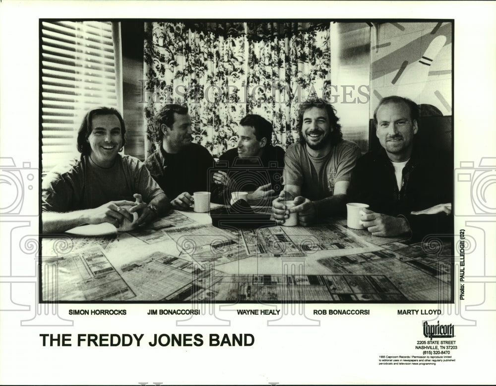 1995 Members of The Freddy Jones Band- Capricorn Recording artists - Historic Images