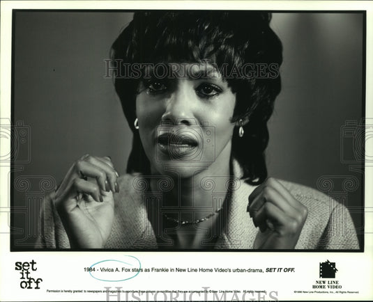 1996 Press Photo Vivica Fox stars as Frankie in New Line Cinema's "Set It Off" - Historic Images