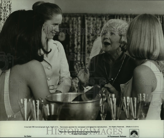 1975 Press Photo Dino De Laurentiis presents Ingmar Bergman's "Face to Face"-Historic Images