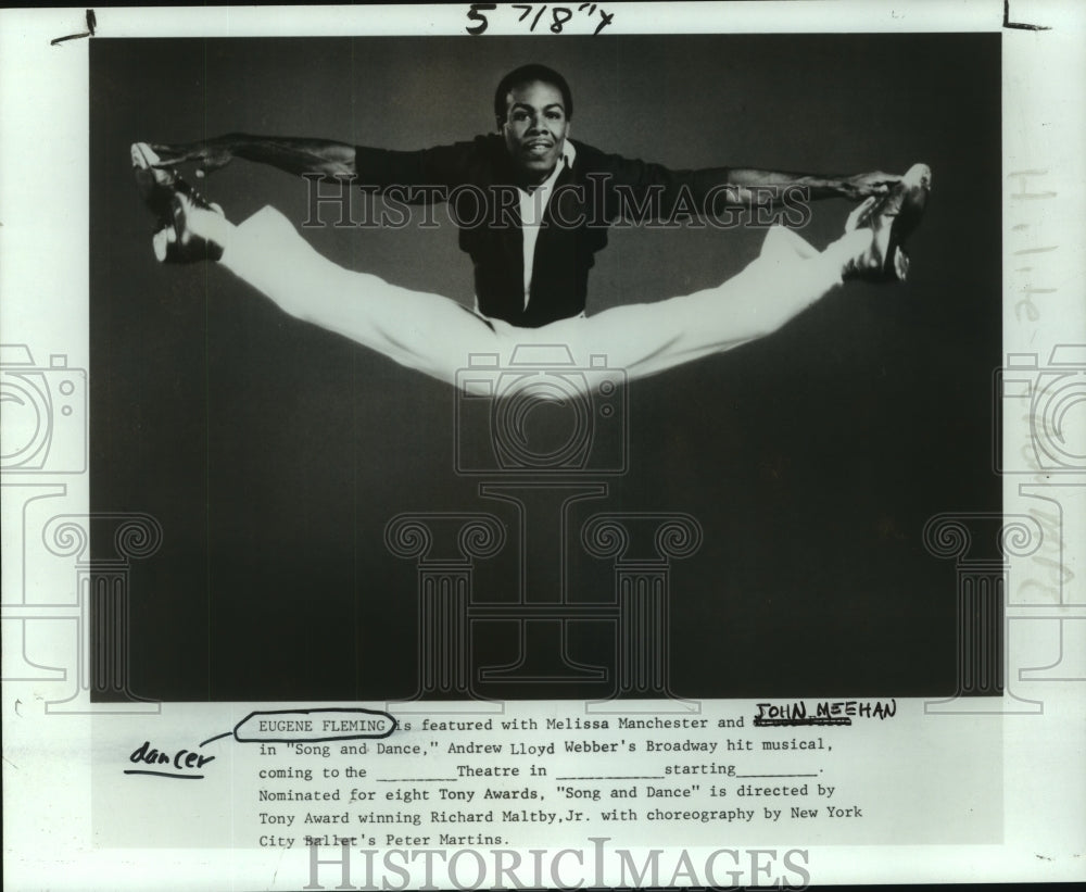 1987 Dancer Eugene Fleming in Song and Dance by Andrew Lloyd Webber - Historic Images