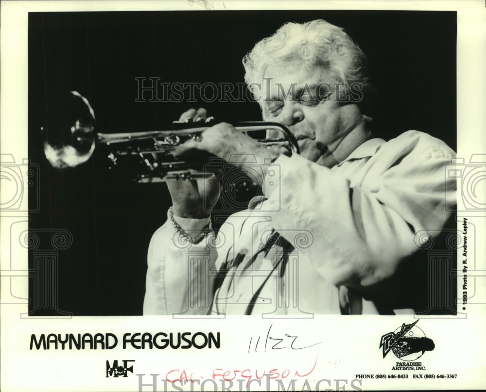 1994 Press Photo Maynard Ferguson, Jazz Trumpet Player - nop28533 - Historic Images