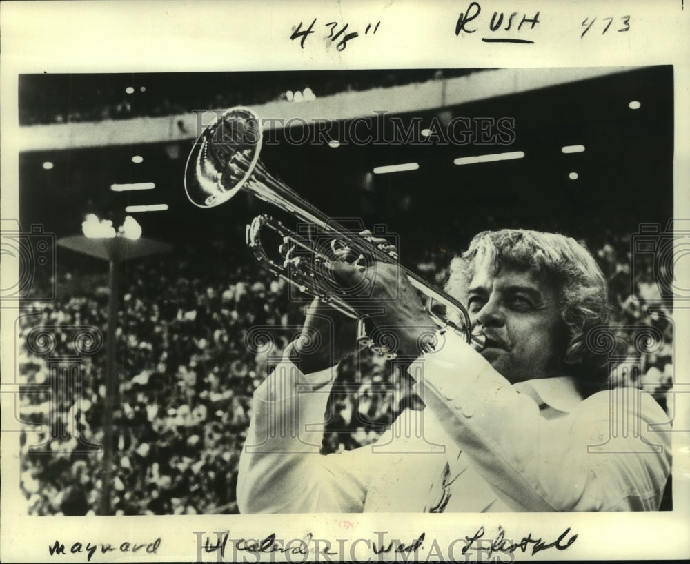 1980 Press Photo Maynard Ferguson, the Canadian born trumpeter, Jazz Music-Historic Images